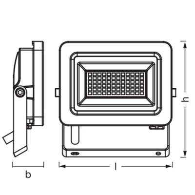 FLOODLIGHTS ENERGY EFFICIENCY 15W 840 Dark Grey​