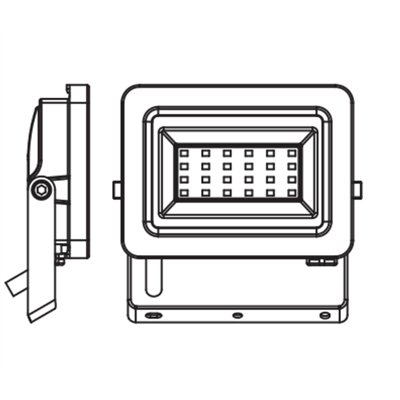 FLOODLIGHTS ENERGY EFFICIENCY 5W 840 Dark Grey