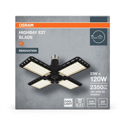 Highbay Blade E27 23W 840 E27 Black