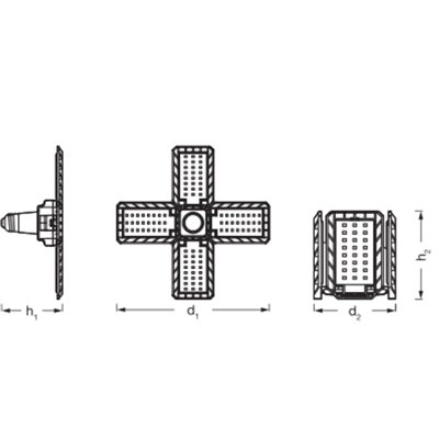 Highbay Blade E27 23W 840 E27 Black