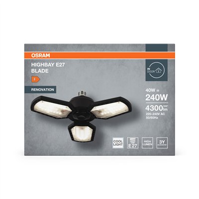Highbay Blade E27 40W 840 E27 Black