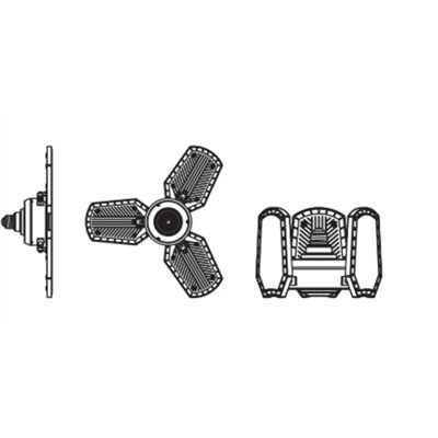 Highbay Blade E27 40W 840 E27 Black