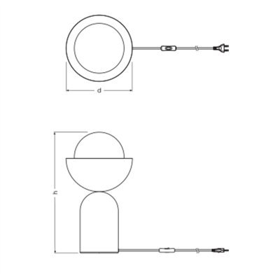 Decor Bowl Table E14 Table E14 Blue