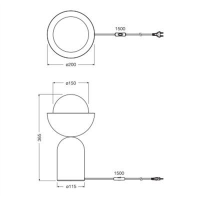 Decor Bowl Table E14 Table E14 Blue