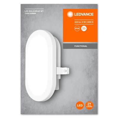 LED BULKHEAD 6W 4000K White