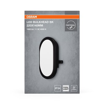 LED BULKHEAD 11W 4000K Black