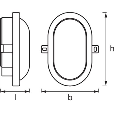 LED BULKHEAD 6W 4000K Black