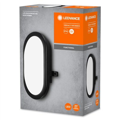 LED BULKHEAD 11W 4000K Black