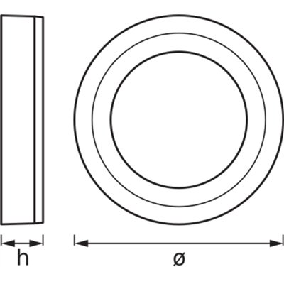 LED CLICK White Round 300mm 18W