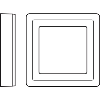 LED CLICK White Square 200mm 16W