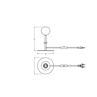 Decor Bubble Table E27 Multicolor