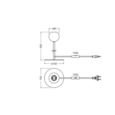 Decor Bubble Table E27 Multicolor