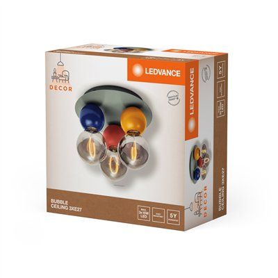 Decor Bubble Ceiling 3XE27 Multicolor