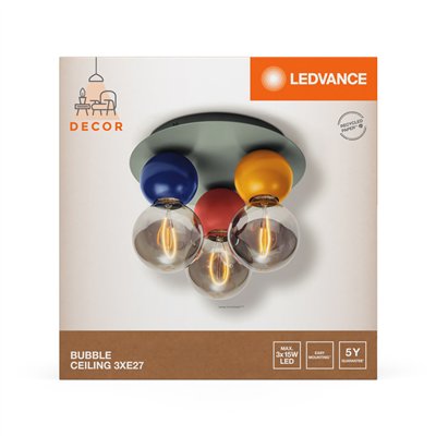 Decor Bubble Ceiling 3XE27 Multicolor