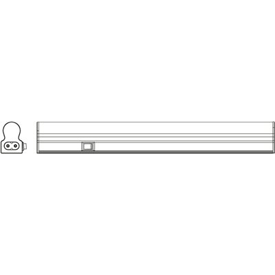 LED Sensor Batten 320mm 4W 3000K
