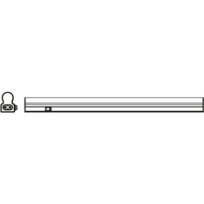 LED Sensor Batten 600mm 8W 3000K