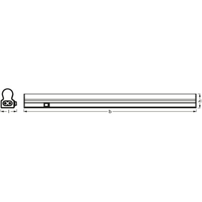 LED Sensor Batten 600mm 8W 3000K