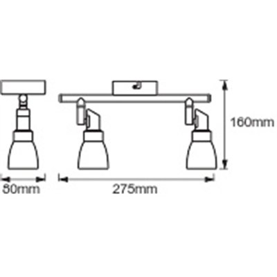 LED SPOT G9 2x2 W 2700