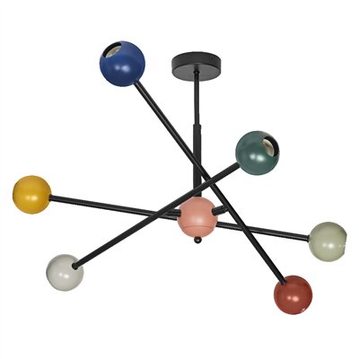Decor Bubble Pendant 6XE27 Multicolor
