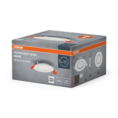 LED SPOT AND DOWNLIGHT RECESS SLIM 85mm 4.5W 4000K