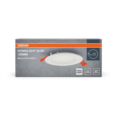 LED SPOT AND DOWNLIGHT RECESS SLIM 120mm 8W 4000K