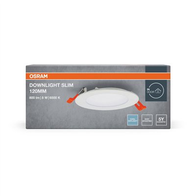 LED SPOT AND DOWNLIGHT RECESS SLIM 120mm 8W 6500K