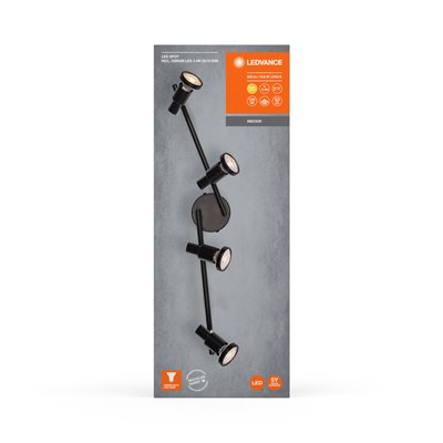 LED SPOT BLACK 4 X 3.4W 927 DIM