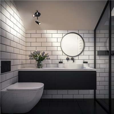 LED SPOT BLACK 2 X 3.4W 927 DIM