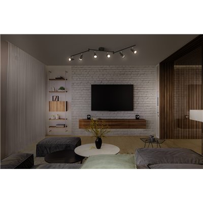 LED SPOT BLACK 6 X 3.4W 927 DIM