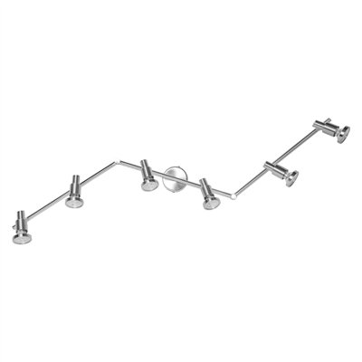 LED SPOT BRUSHED SILVER GU10 6 x 2.6W 2700K