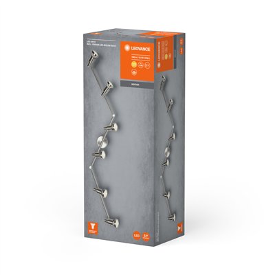 LED SPOT BRUSHED SILVER GU10 6 x 2.6W 2700K