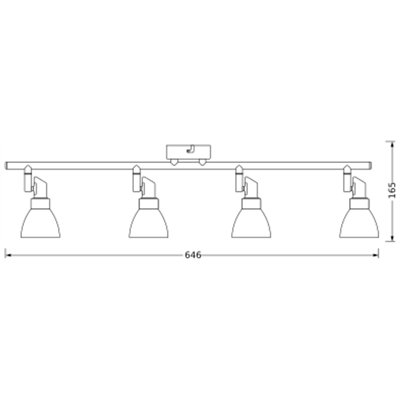 LED SPOT G9 G9 4 x 1.9W 2700K