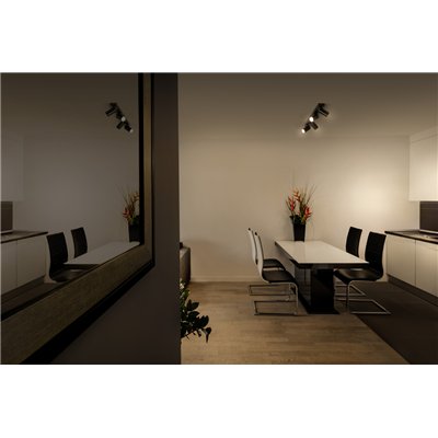 LED SPOT OCTAGON BLACK 4x3.4W 927 DIM