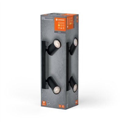 LED SPOT OCTAGON BLACK 2x3.4W 927 DIM