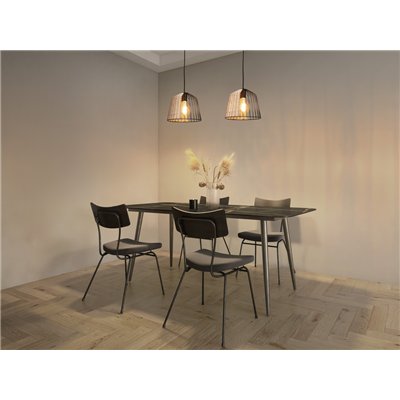 Decor Cage Bell Pendant E27 Black