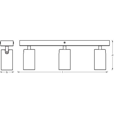 LED SPOT OCTAGON WHITE 3x3.4W 927 DIM