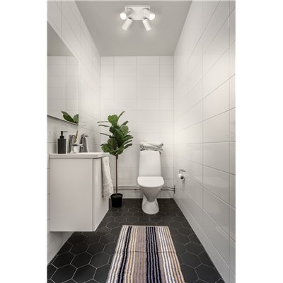 LED SPOT OCTAGON WHITE Plate 4x3.4W 927 DIM