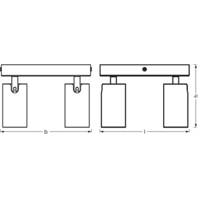 LED SPOT OCTAGON WHITE Plate 4x3.4W 927 DIM