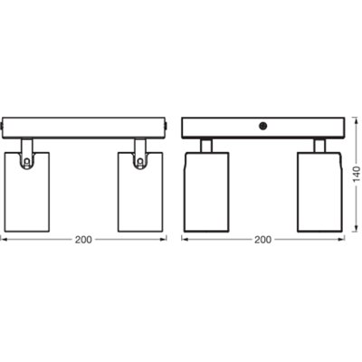 LED SPOT OCTAGON WHITE Plate 4x3.4W 927 DIM