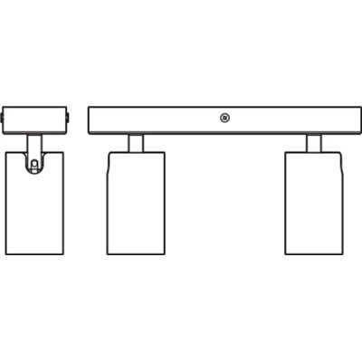 LED SPOT OCTAGON WHITE 2x3.4W 927 DIM