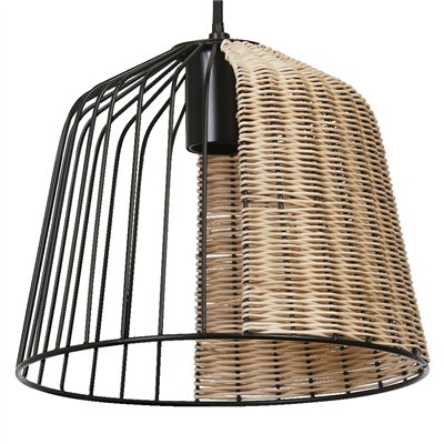Decor Cage Bell Pendant E27 Black