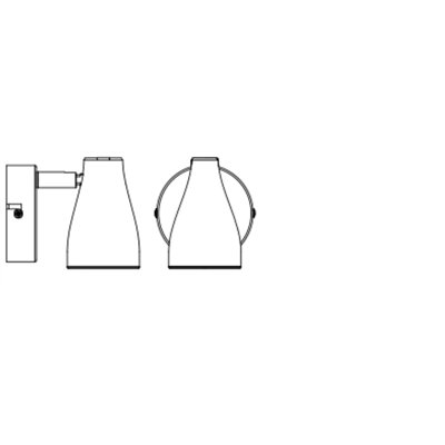 LED SPOT PEAR BLACK 1 x 4.3W 2700K GU10