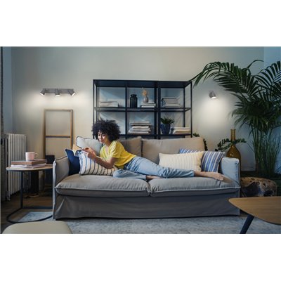 LED SPOT PEAR GREY 2 x 4.3W 2700K GU10