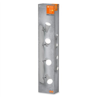 LED SPOT PEAR GREY 4 x 4.3W 2700K GU10