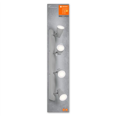 LED SPOT PEAR GREY 4 x 4.3W 2700K GU10