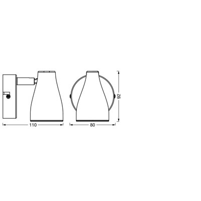 LED SPOT PEAR WHITE 1 x 4.3W 2700K GU10