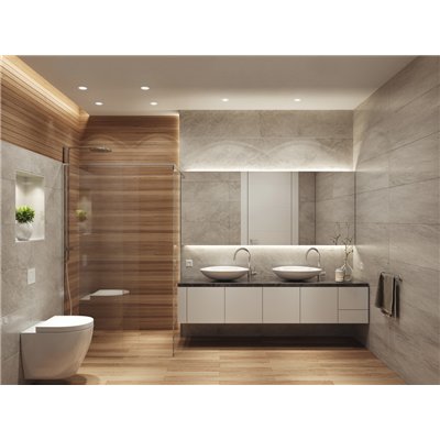 LED SPOT RECESS IP65 TWISTLOCK GU10 4.3W 2700K White IP65